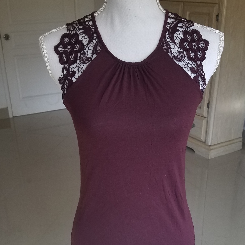 Red wine blouse